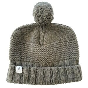 Will‎ + Bear Wool Tasman Moss Beanie Hat Forest Green Pom Pom Australian Wool